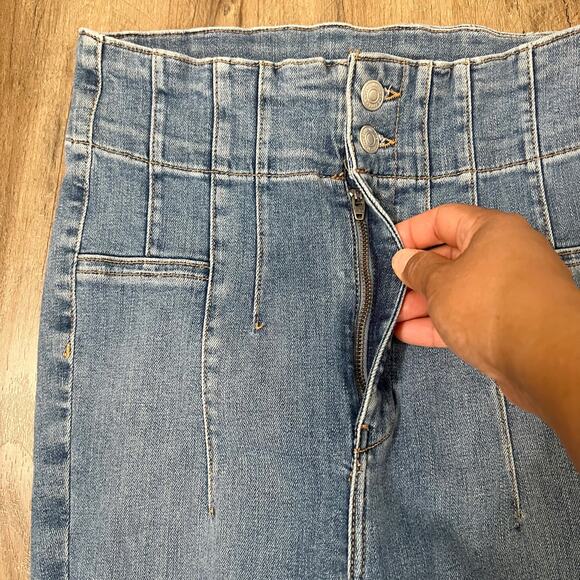 Free People X We The Free‎ Women's Light Blue Jayde Flared Jeans Size 27 - Picture 10 of 12